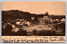Birdseye View Lower Warner Warner New Hampshire NH 1907 Postcard picture