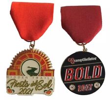 Fiesta Medal San Antonio Hidden Trails 2021, CG Camp Gladiator 2017, Red  picture
