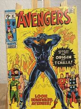 Avengers #87 Marvel 1971 Origin of Black Panther Marvel picture