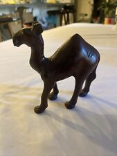 Small Vintage Hand Carved Wooden Camel  4x4 picture