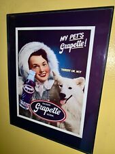 Grapette Soda Fountain Husky Dog Diner Kitchen Bar Man Cave Advertising Sign picture