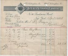 ST. LOUIS STAMPING COMPANY * 1888 BILLHEAD * GRANITE IRON WARE * ROCKLAND, ME. picture