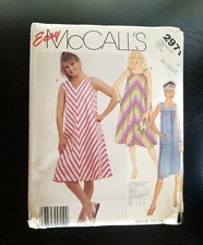 Easy McCall's 2971 Size F 16-18-20 Sewing Pattern UNCUT Flared Pullover Sundress picture