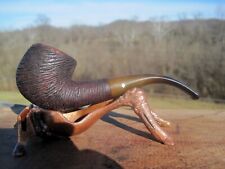 Dr Grabow Starfire 47 (c1956) Rustic Full Bent Tobacco Smoking Estate Pipe VTG picture