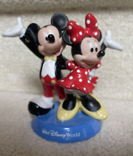 VINTAGE Walt Disney World Mickey & Minnie Mouse Porcelain Figurine Souvenir RARE picture
