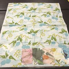 Vintage Greeff Fabric Road Sample With Swatches Unique “Primavera” Blue Green picture