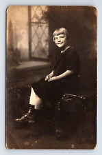 c1922 RPPC Postcard Real Photo Portrait of Young Girl Agnes Frances Humphreys picture