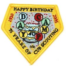 2005 Happy Birthday Day Camp 75 Years of Cub Scouting Detroit Area Council Patch picture