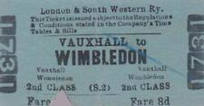 LSWR Railway Ticket VAUXHALL 1731 picture