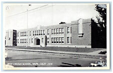 c1940's New Lincoln School Napa California CA Vintage Unposted Postcard picture
