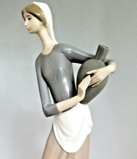 Lladro 4875 ~ Girl w/Jugs ~ aka The Jug Carrier picture