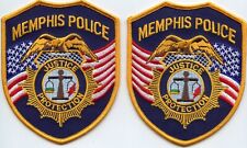 MEMPHIS TENNESSEE Mirror Image Set 2 Police Patches POLICE PATCH picture