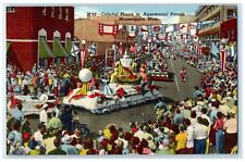 1951 Colorful Floats In Aquatennial Parade Minneapolis Minnesota MN Postcard picture