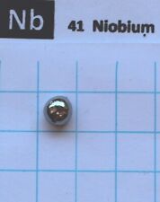 1.25 gram Solid Niobium Columbium metal bead 99.95% pure element 41 sample picture