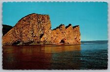 Quebec Canada Perce Scenic Coastal Landmark Chrome Cancel WOB Postcard picture