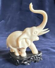 Vintage Vita Hard Plastic White Elephant Made In Hong Kong picture