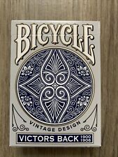 Bicycle Blue Victors Back 1900-1906 Playing Cards Deck Vintage Design NEW picture