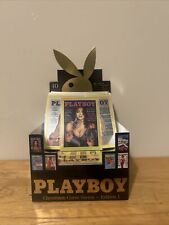 1995 Playboy Chromium Cover Cards Display Box and 65 Cards picture