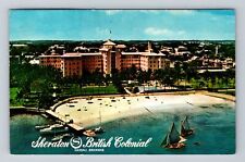 Nassau-Bahamas, Sheraton British Colonial Hotel, Vintage c1964 Postcard picture
