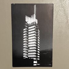 Vintage Postcard Price Tower Black and White at Night picture