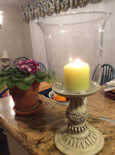 PartyLite, Clear Glass Hurricane Candleholder Rare Vintage picture