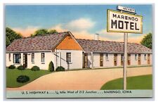 Marengo Motel Marengo Iowa IA UNP Linen Postcard Z10 picture