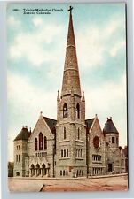 Denver CO, Trinity Methodist Church, Colorado Vintage Postcard picture