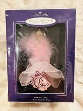 Hallmark 2002 Club Porcelain Keepsake Barbie Ornament Pink Ballgown picture