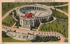 Vintage Postcard Arlington Memorial Amphitheater White Marble Arlington Virginia picture