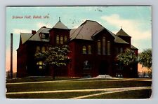 Beloit WI-Wisconsin, Science Hall, Antique, Vintage c1912 Souvenir Postcard picture