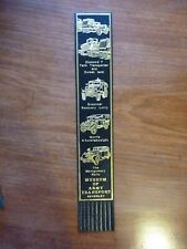 Vintage Bookmark Museum Of Army Transport Beverley Colour Black And Gold picture