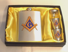 Free Mason Flask Set Stainless Steel/ with cups and funnel & gift box #4 picture