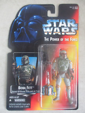 SEALED MOC 1995 STAR WARS POWER OF THE FORCE BOBA FETT FIGURE KENNER picture