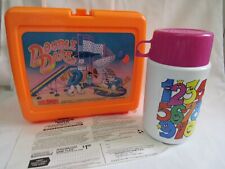 Vintage 1988 DOUBLE DARE Lunchbox / Thermos Sundae Slide Orange Plastic MTV NOS picture