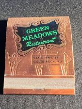 VINTAGE MATCHBOOK - GREEN MEADOWS RESTAURANT - COLTS NECK, NJ- STRUCK picture