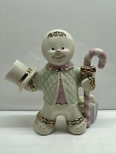 Lenox Gingerbread Man With Top Hat And Candy Cane 5” picture