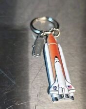 Johnson Space Center Texas Space Shuttle KeyChain Pewter picture