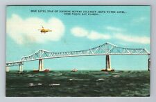 Tampa Bay FL-Florida Sunshine Skyway Bridge Collapsed 1980 Vintage Postcard picture