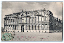 Lille Nord France Postcard University Building Entrance View 1906 Posted picture