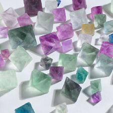 100g Natural Fluorite Octahedron Quartz Crystal Healing Aromatherapy Stone picture