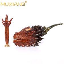 MUXIANG Dragon Briar Pipe With Tamper Smaug Pipe From Briar Wood Cumberland Stem picture