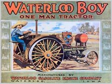 Waterloo Boy One Man Tractor of Waterloo Iowa NEW METAL SIGN: 9x12 Ships Free picture
