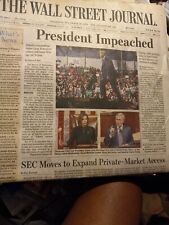 The Wallstreet Journal Thursday December 18 2019 President Impeached picture