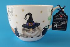 New HARVEST GREEN STUDIO HALLOWEEN CAT AND MOUSE BONE CHINA MUG picture