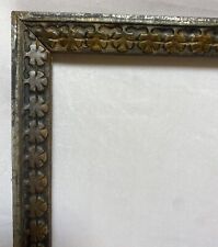 Antique Victorian Silver & Gold Gilt Gesso Wood Frame 21.75