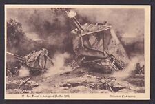 FRANCE, Postcard, The Tanks at Longpont, Propaganda, WWI picture