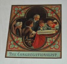 12/10 1885 The CONGREGATIONALIST PAINTED ART COVER RELIGIOUS CALENDAR BOOKET picture