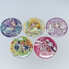 Pretty Cure Can Badge Big Pin Set Anime Goods Lot of 5 Bulk Beat Rosetta 3