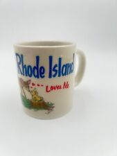 Rhode Island Loves Me Coffee Mug Cup Vintage 1980's picture