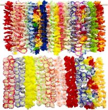 50Pcs Hawaiian Leis for Luau Party Bulk, Lays Necklace Multicolour  picture